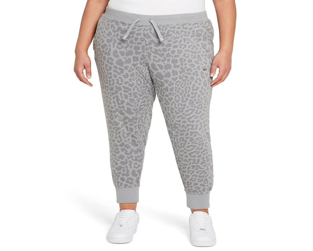 NikeWomen's Plus Dri FIT Get Fit Printed Training Pants Gray Size 3X