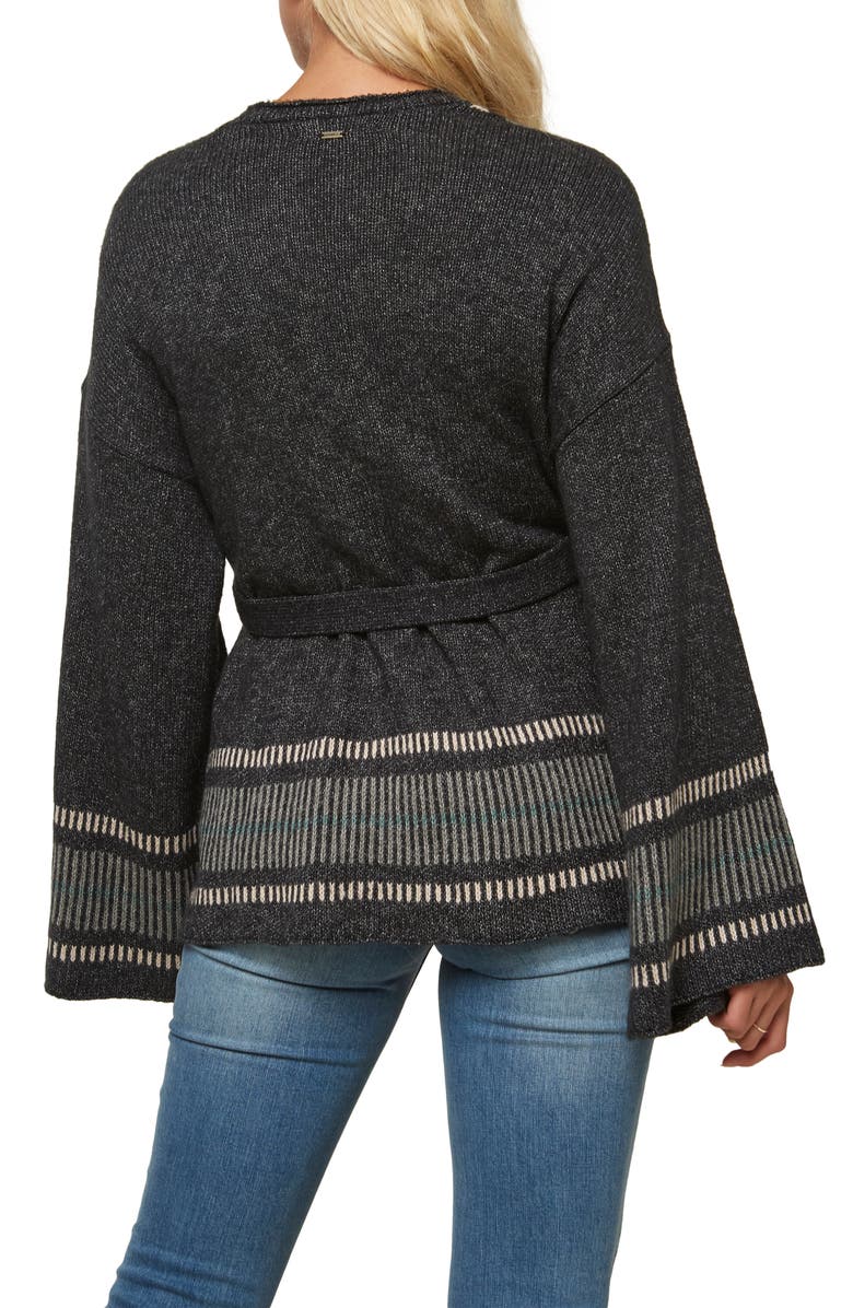 O'Neill Junior's Doheny Belted Cardigan Black Size Small