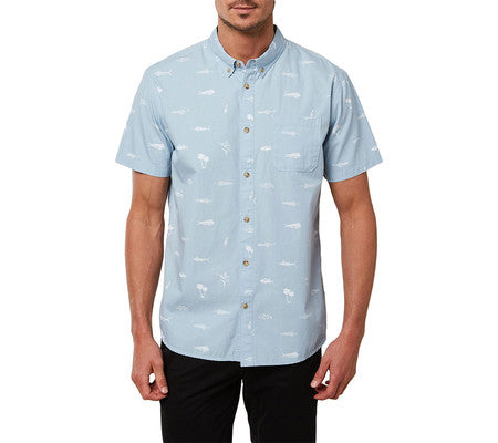 O'Neill Men's Jack Fisherman Life Shirt Blue Size XXL
