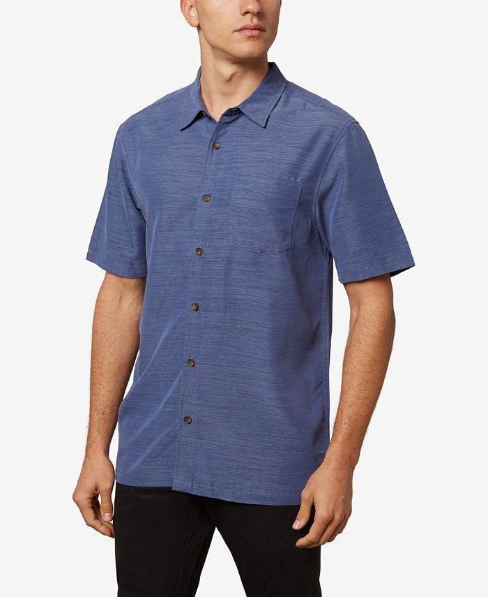 O'Neill Men's Shadowvale Button Up Shirt Blue Size XX-Large