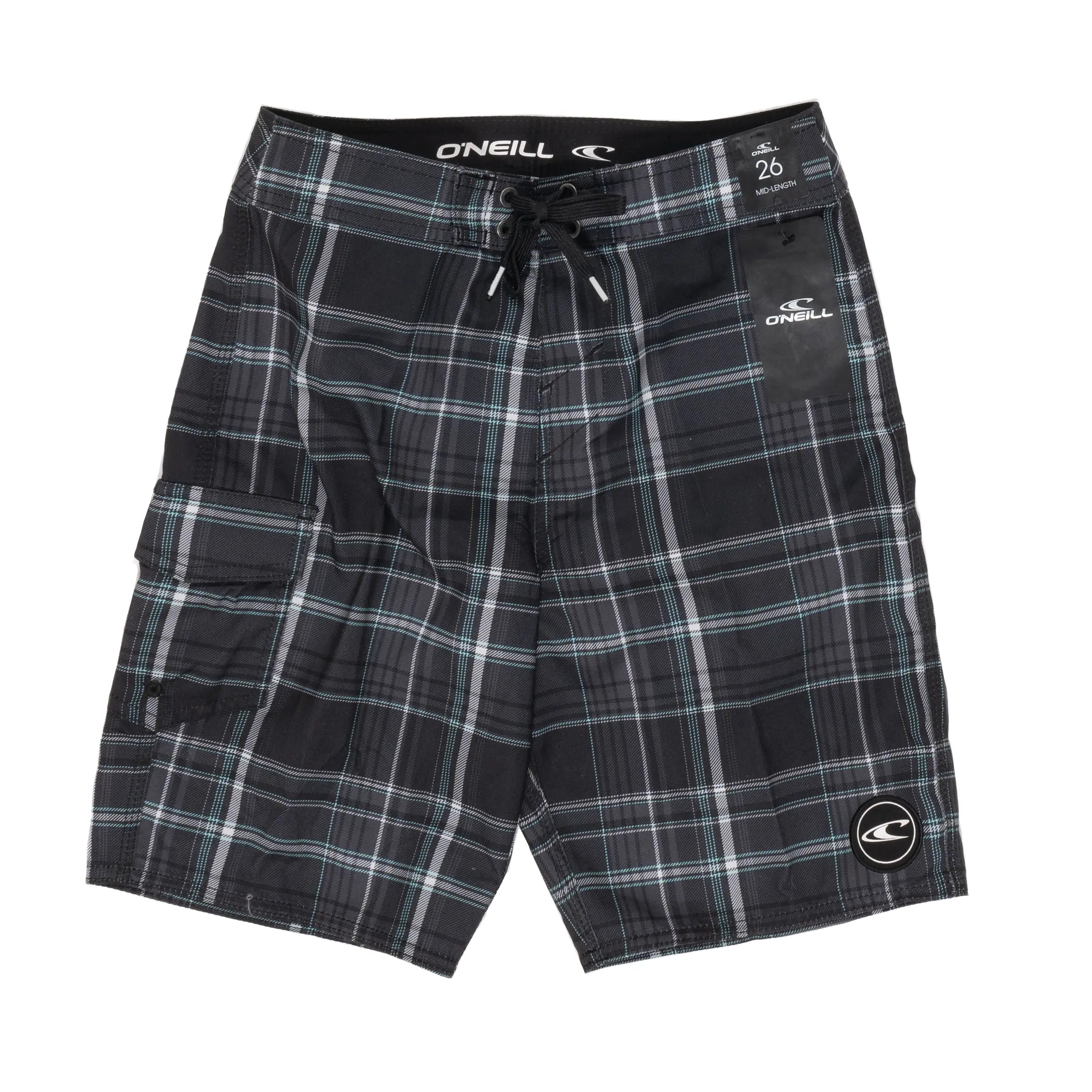 O'Neill Santa Cruz Plaid Board Short - Boys'