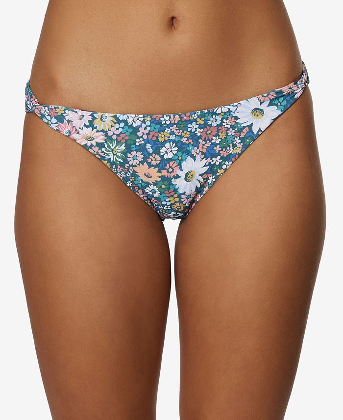 O'Neill Women's Eliza Ditsy Sunset Bikini Bottoms Blue Size Large