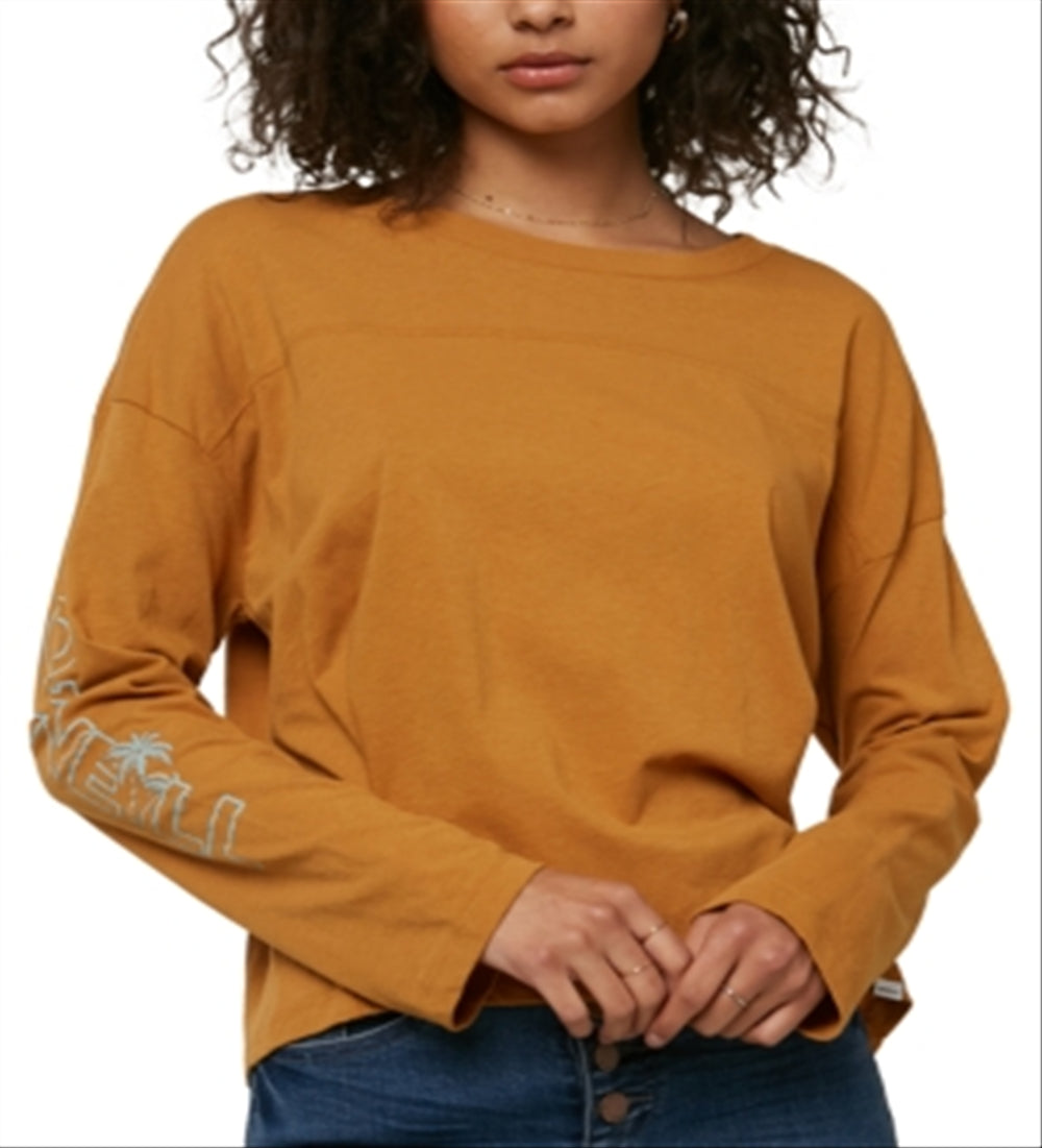 O'Neill Women's Long Sleeve Crewneck Sweatshirts and Hoodies Yellow Size Large