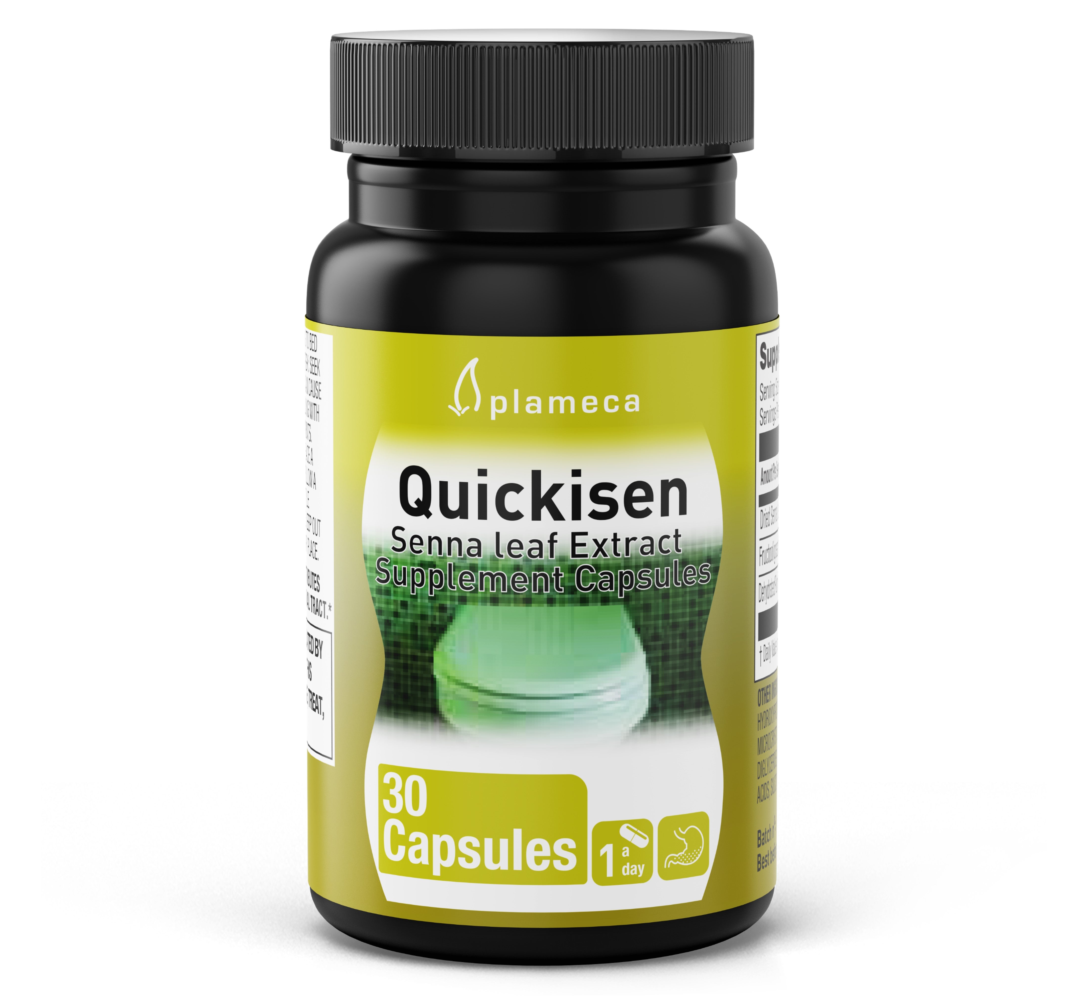 Plameca Quickisen Senna Leaf Extract, Supplement Capsules - 30 Capsules