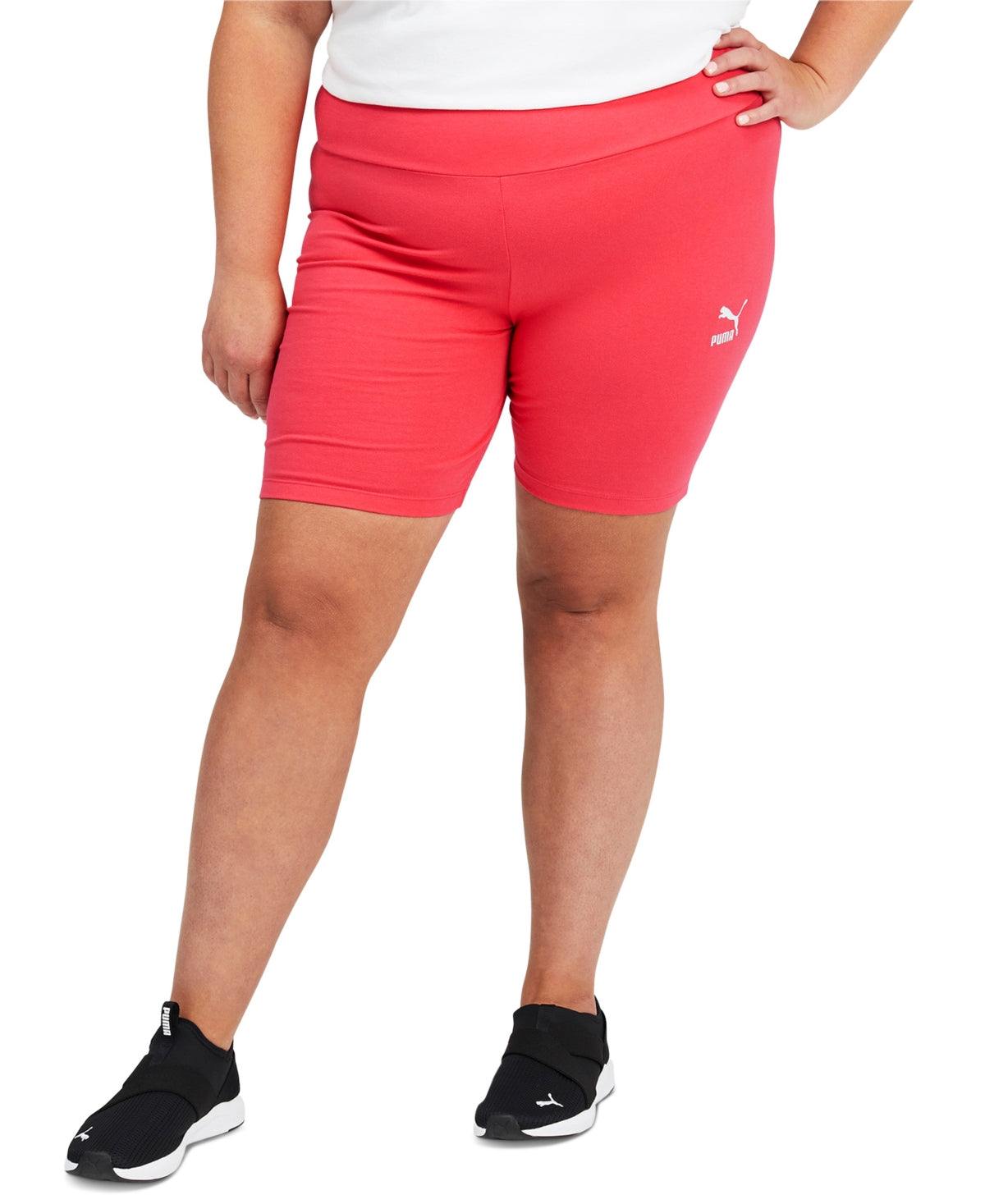 Puma Women's Classics Bike Shorts Pink Size 1X