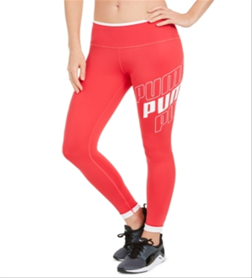 Puma Women's Modern Sport Logo Leggings Pink Size X-Small
