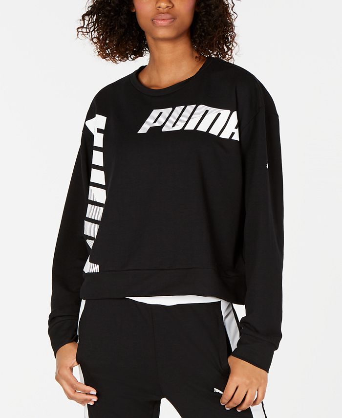 Puma Women's Modern Sport Logo Sweatshirt Black Size M