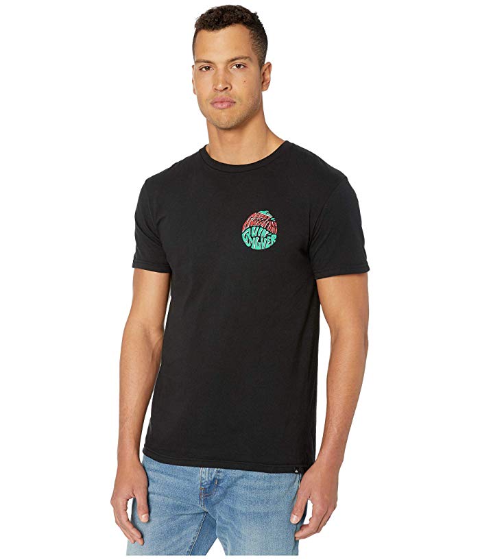 Quiksilver Men's Graphic Tee Happy Hollow Days Shirt Black Size X-Large