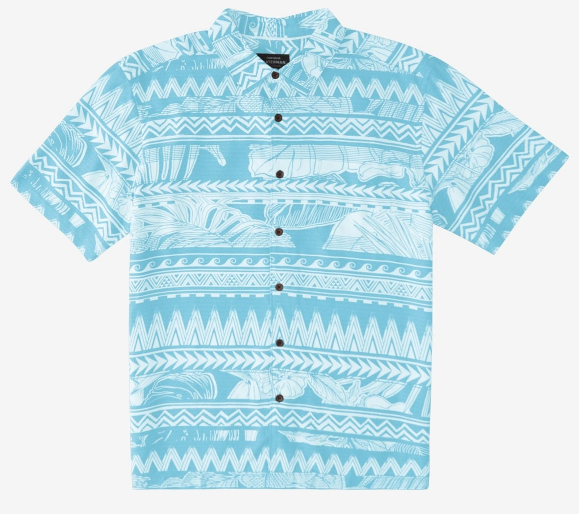 Quiksilver Waterman Men's Tongs Slide Shirt Blue Size Small