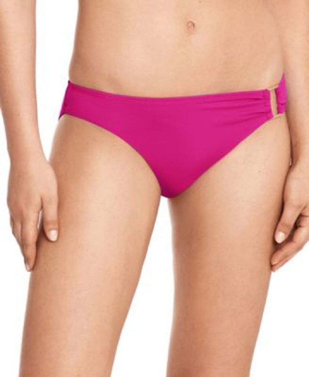 Ralph Lauren Women's Beach Club Metallic Ring Bikini Bottoms Pink