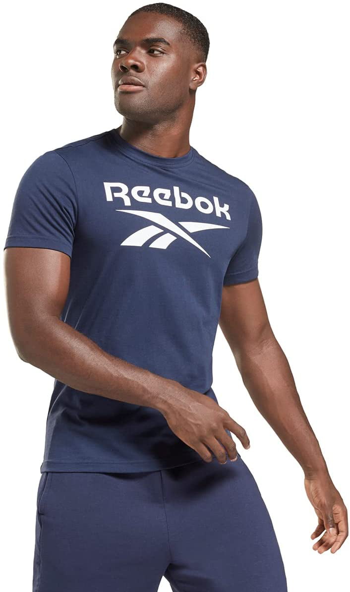 Reebok Men's Logo T-Shirt Blue Size X-Large