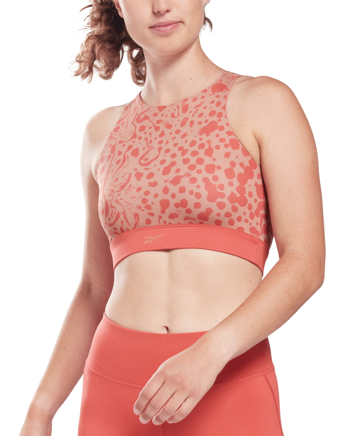 Reebok Women's Modern Safari Bralette Red Size XXX-Large