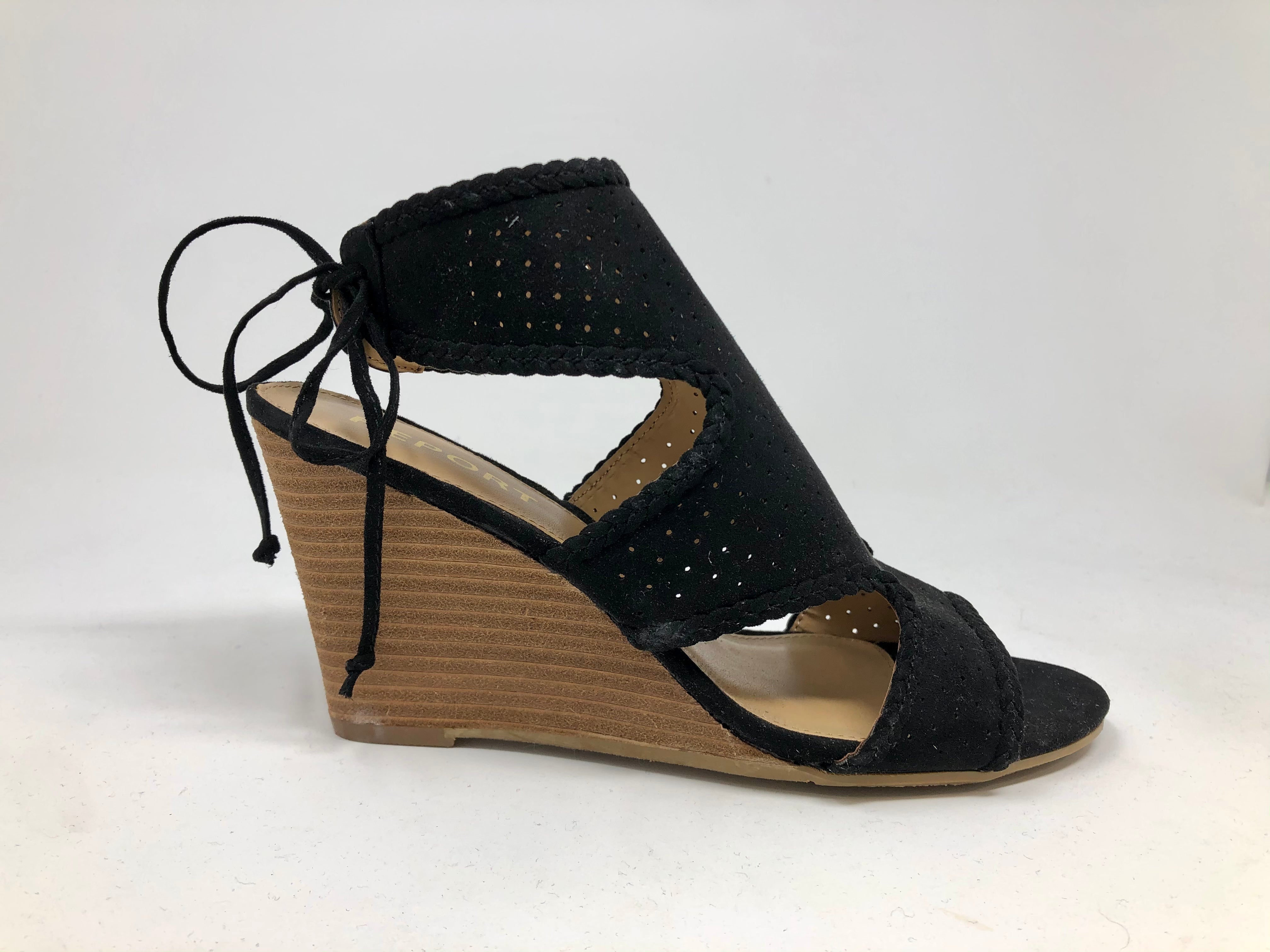 Report Women's Serina Heeled Sandals Black Size 7.5 B(M) US
