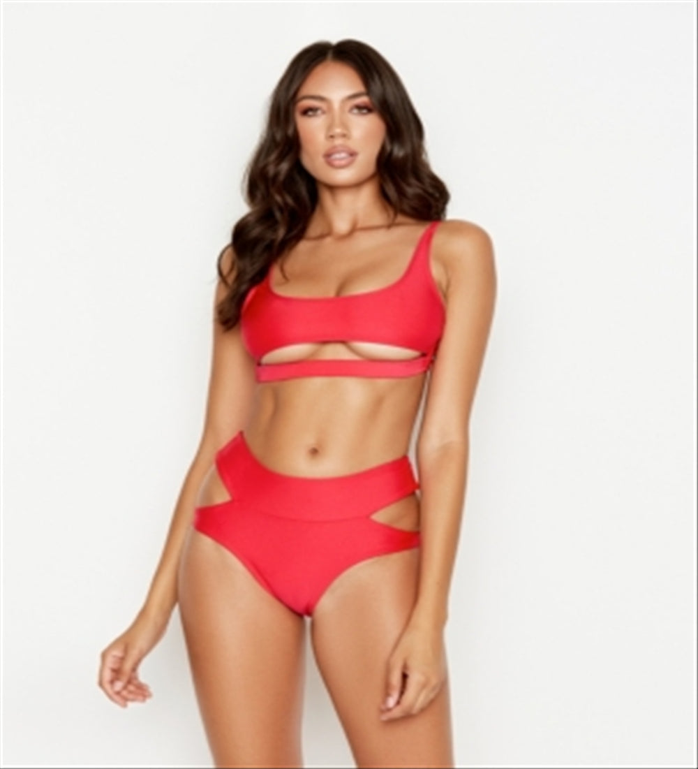 Ris-K Women's Discover Top Swimsuit Red Size XS
