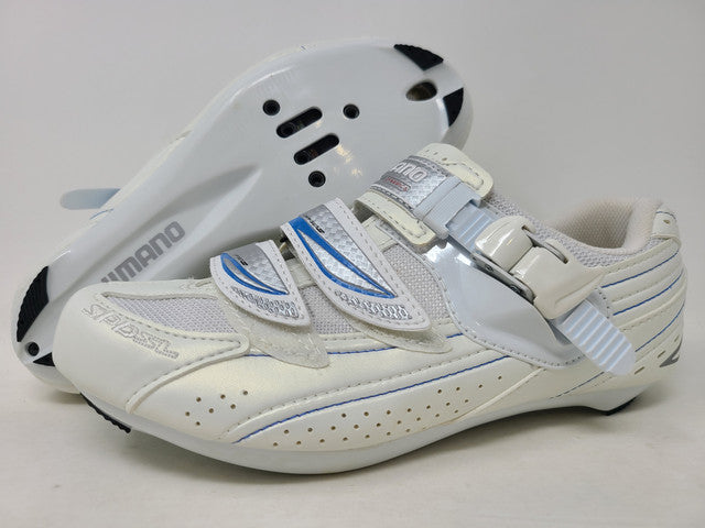 Shiimano Women's Sh Wr41 Cycling Shoe White/Blue Size 39 M Eu