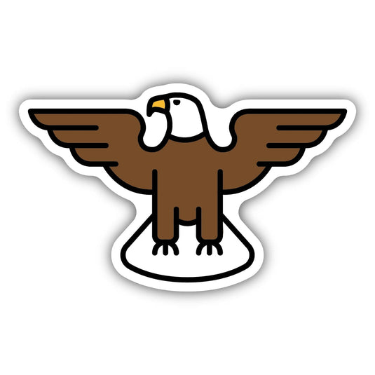 Simple Bald Eagle Sticker
