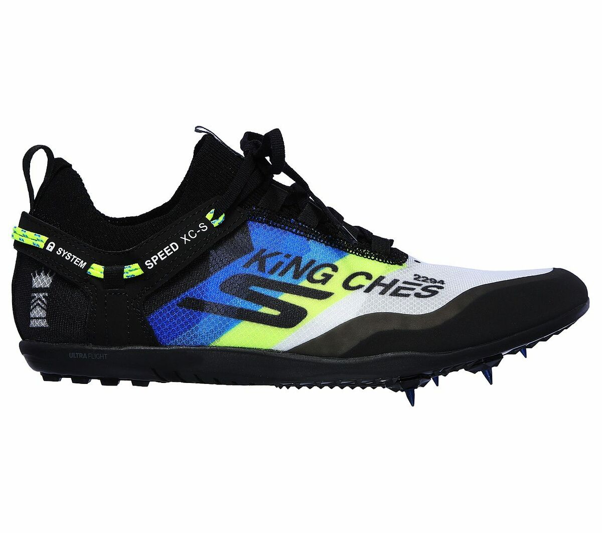 Skechers Men'S Go Run Speed Xc Running Shoes Black Size 7.5 D Medium Us