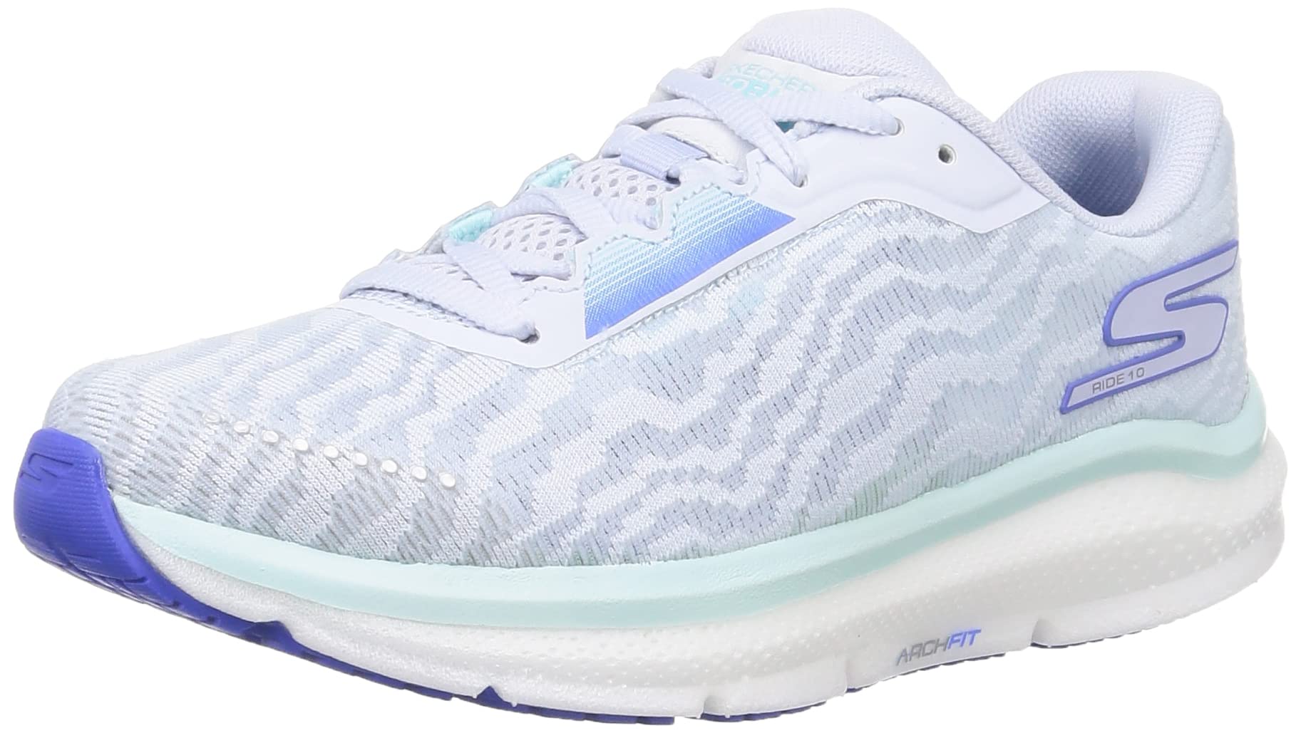 Skechers Women's Go Run Arch Fit Ride 10 Shoes Light Gray Size 7 B Medium US