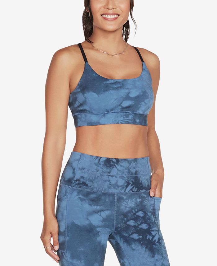 Skechers Women's Strappy Crossback Sports Bra Blue Size X-Large