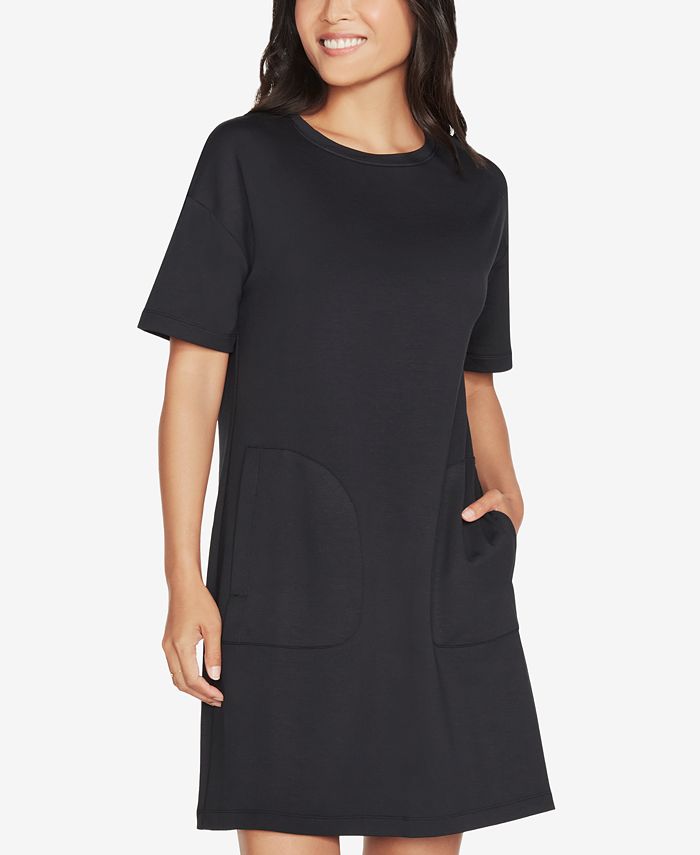 Skechers Women's T-Shirt Scuba Dress Black Size Medium