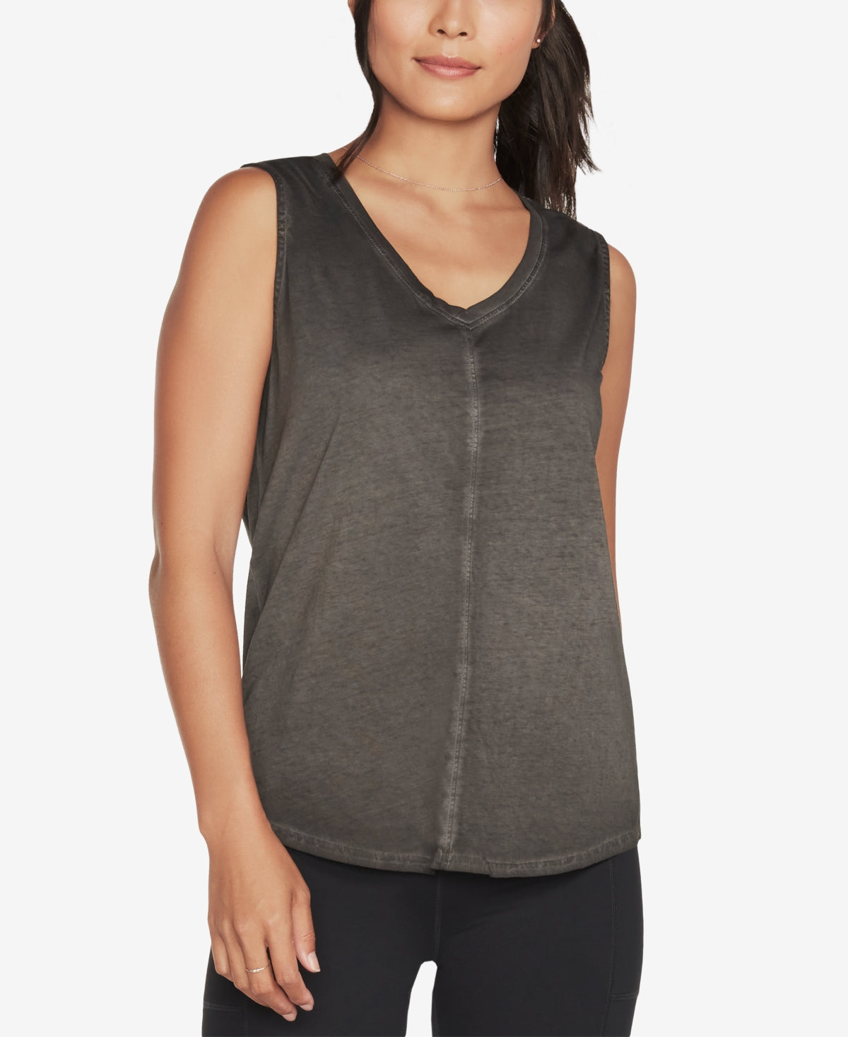 Skechers Women's V Neck Sleeveless Top Black Size Small