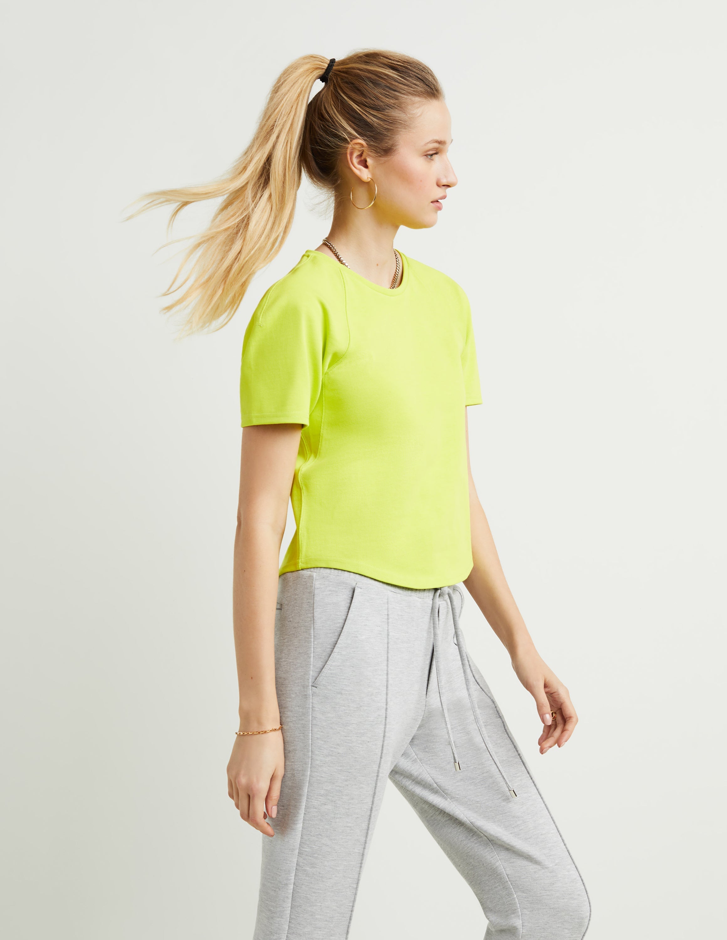 Structured-Jersey T-Shirt