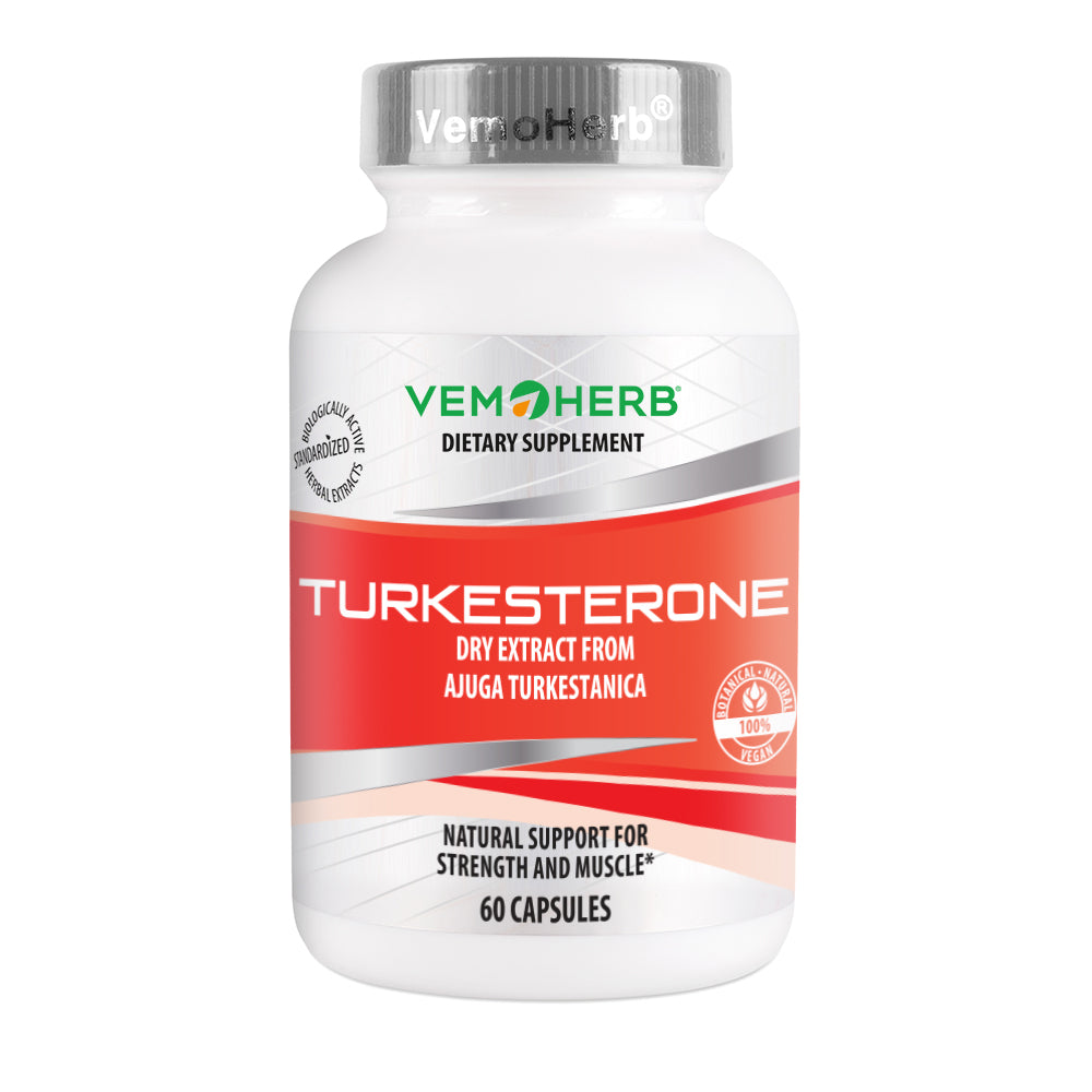 VemoHerb Turkesterone, Dietary Supplement - 60 Capsules