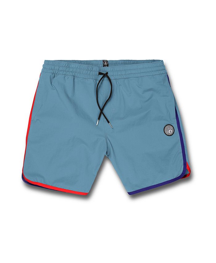 Volcom Men's Lido Liberators Swim Trunks Blue Size X-Large