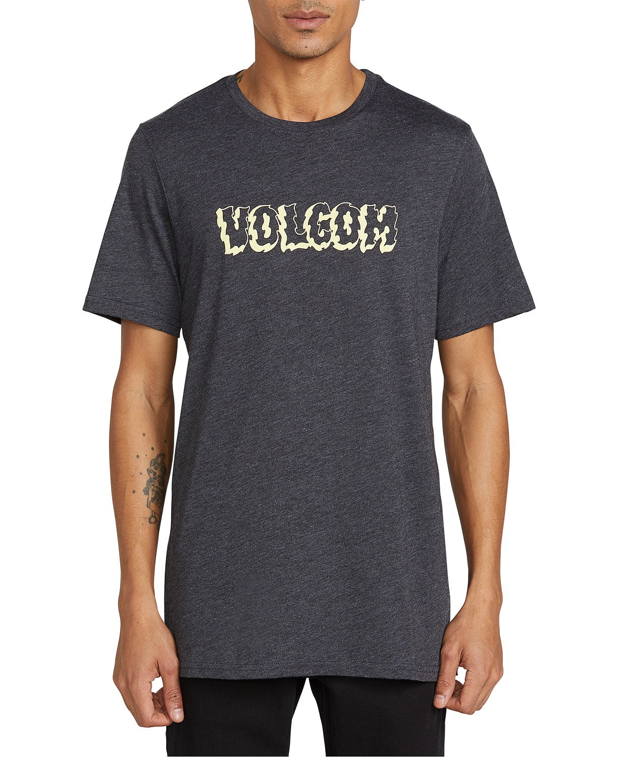 Volcom Men's Sawblade Logo T-Shirt Black Size Small