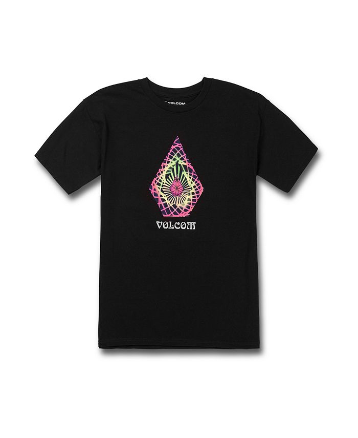 Volcom Men's Star Shields Stone Short Sleeves T-Shirt Black Size Small