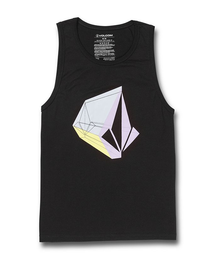 Volcom Men's Threedee Tank T-Shirt Black Size Medium