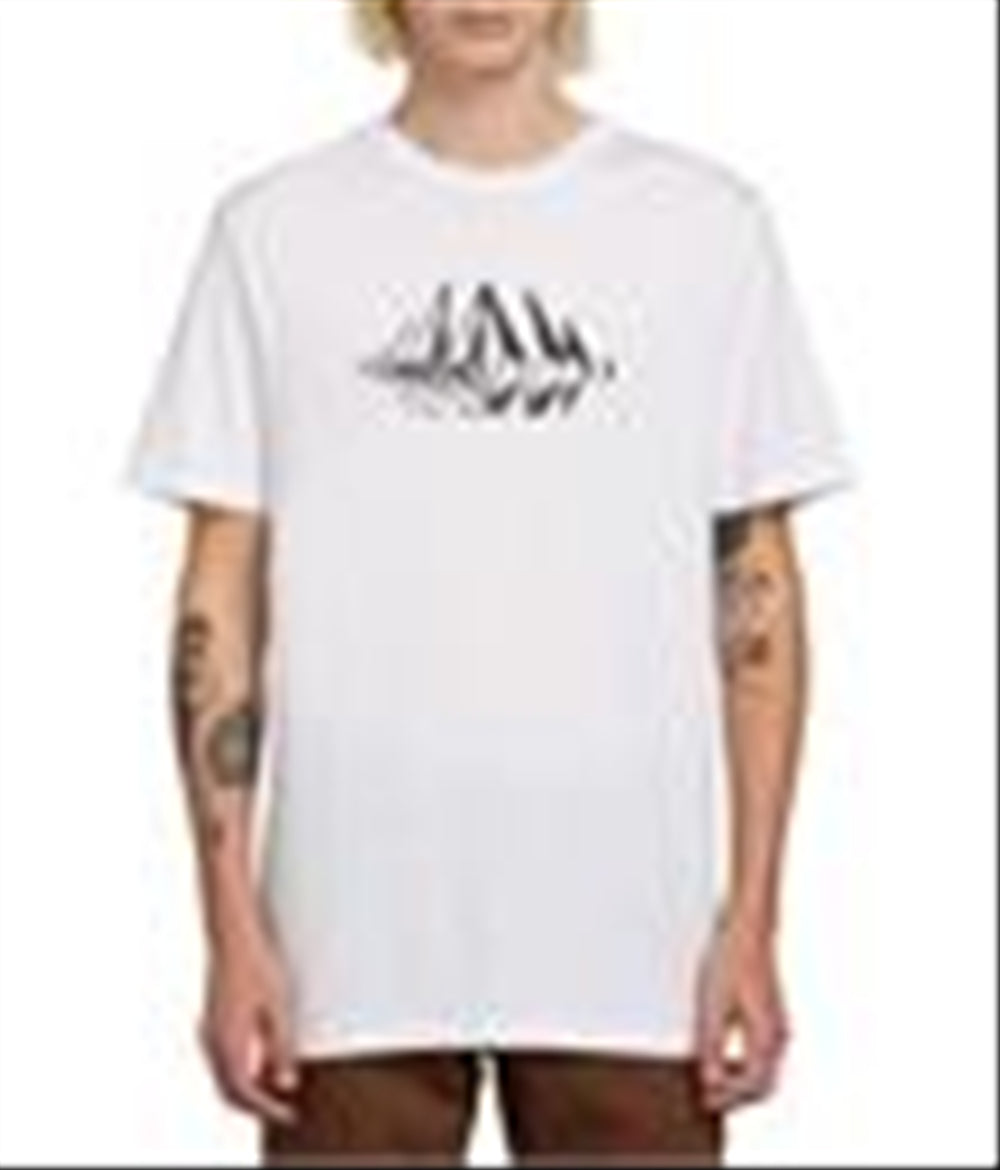 Volcom Stone Men's Sounds Short Sleeve T-Shirts White Size Medium