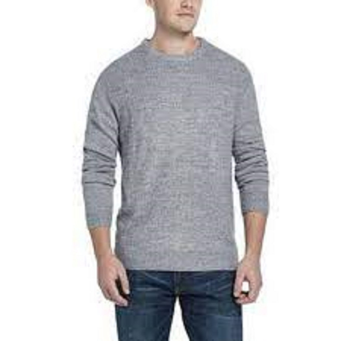 Weatherproof Vintage Men's Waffle Knit Sweater Gray Size XX Large