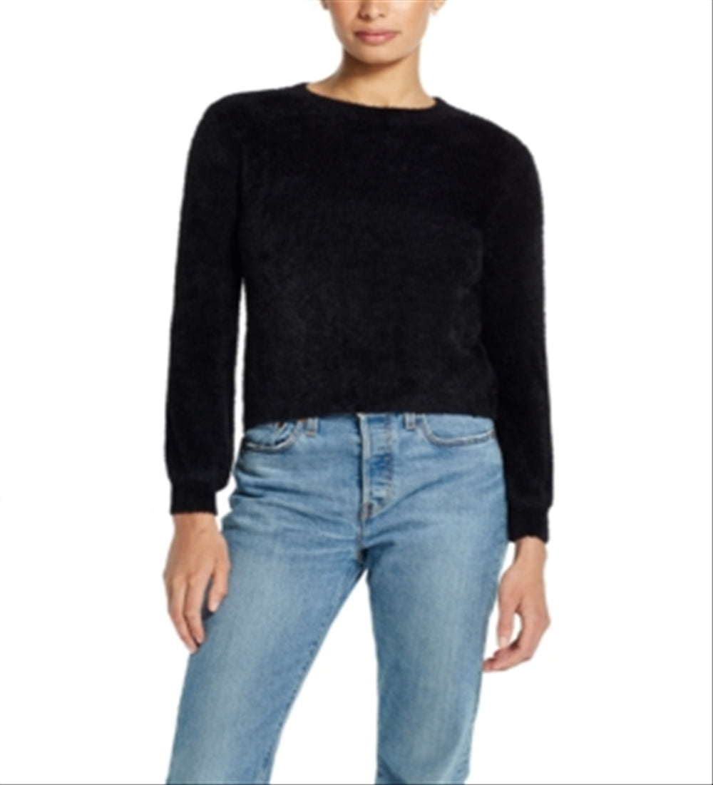 Weatherproof Vintage Women's Pullover Eyelash Sweater Black Size XS