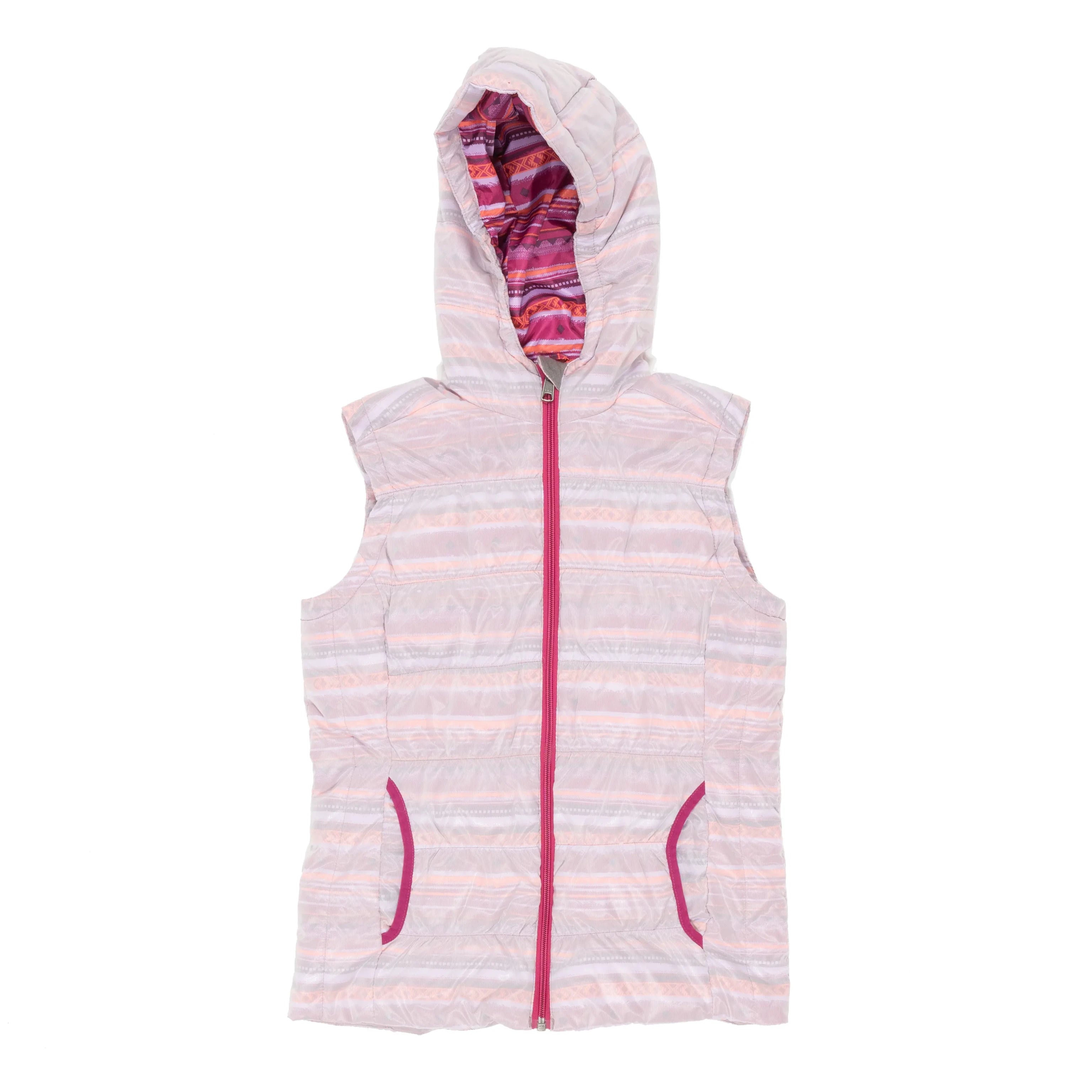 White Sierra Puffer Vest - Girls'